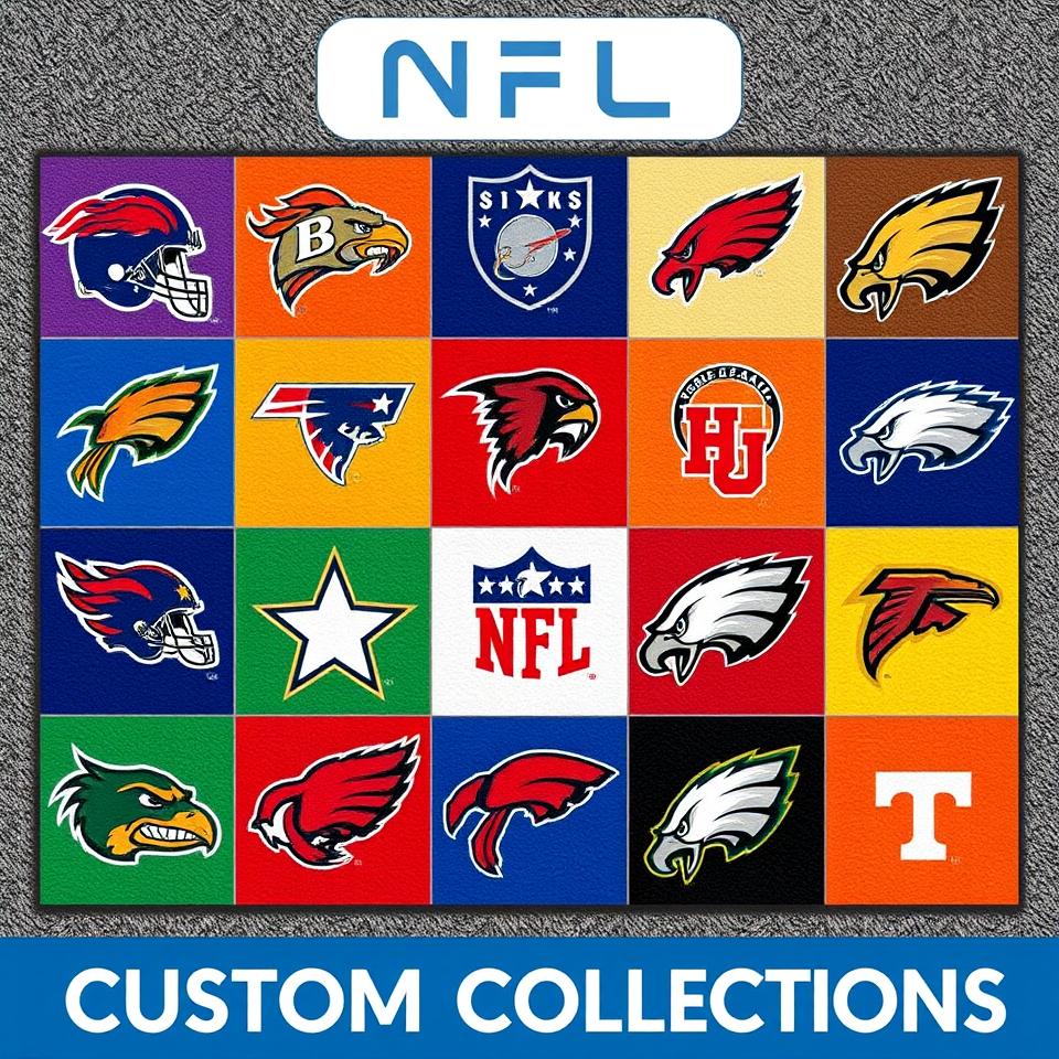 NFL Mascots Custom Rugs