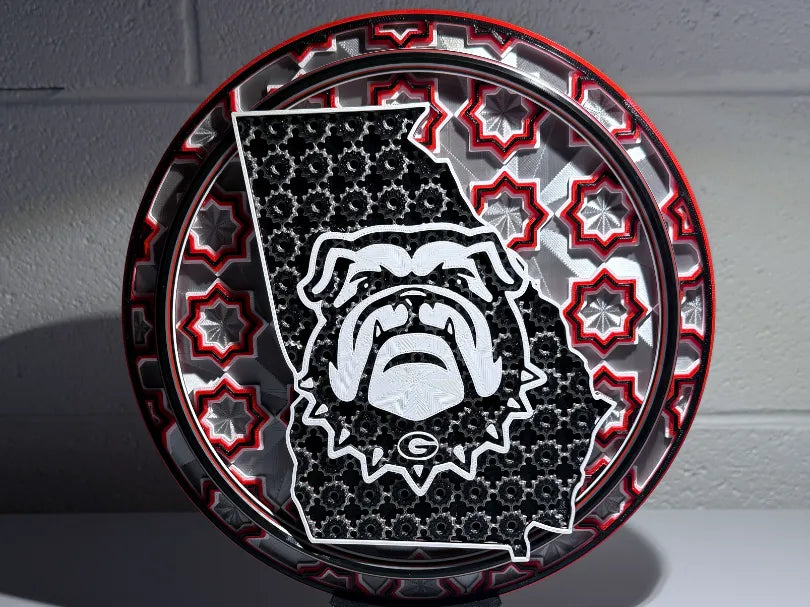 Georgia Bulldogs Dimensional Mosaic